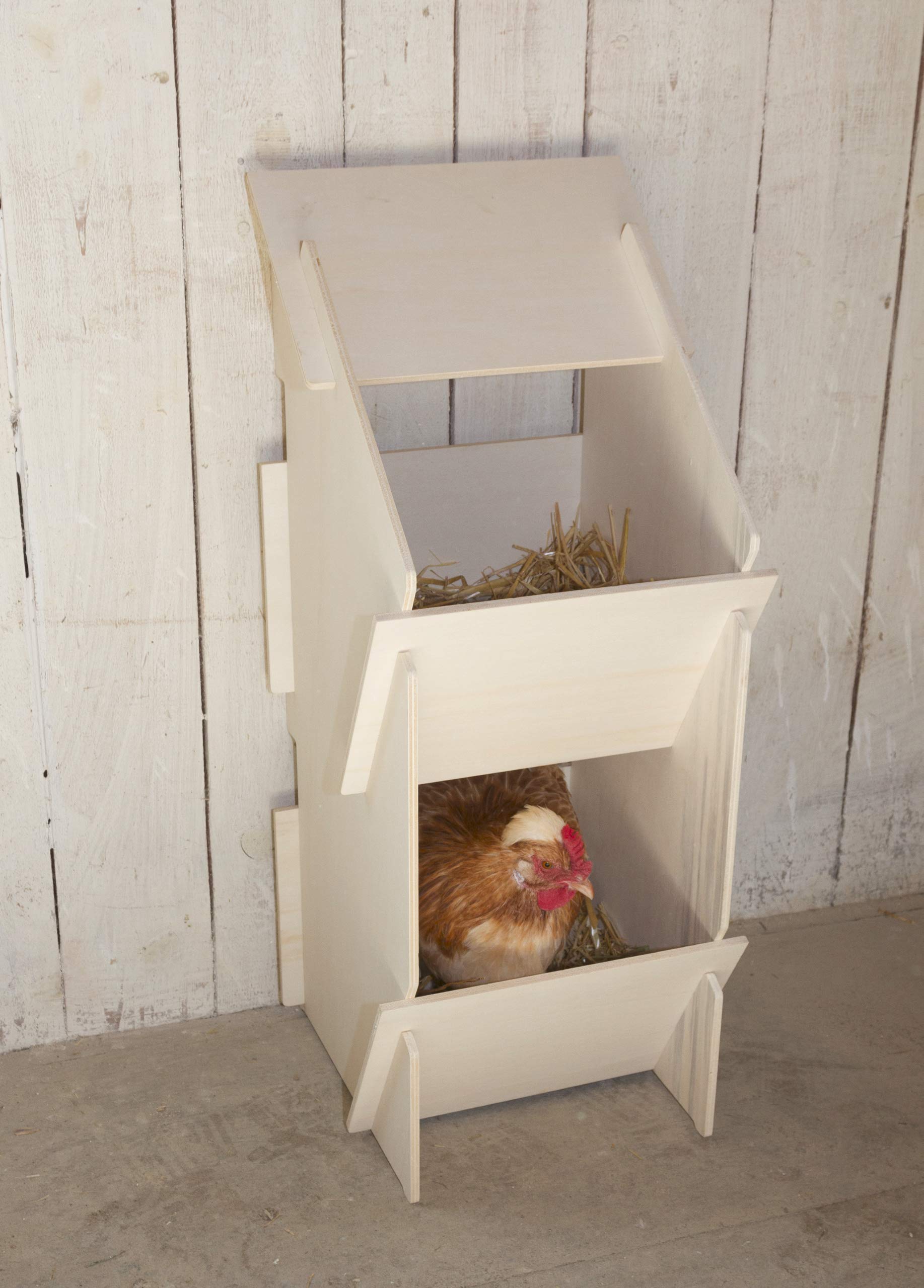 Kerbl 73005 - Nido per Gallina, in Legno, Non Montato, 30 x 35 x 83 cm