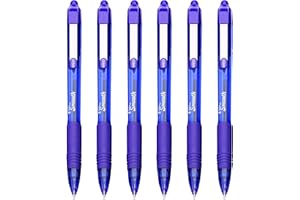 Zebra Z-Grip Smooth Lot de 6 stylos à bille rétractables Bleu