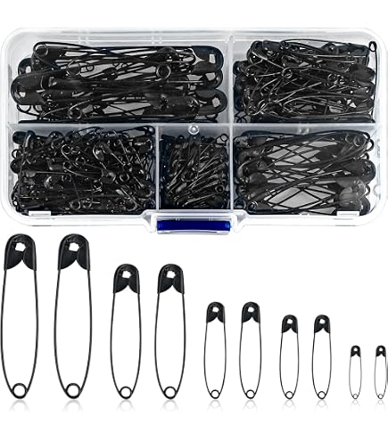 36 Stück Mini Sicherheitsnadeln 19 mm klein, schwarz, Nadel Nadeln, sl, 0270 Küche, Haushalt & Wohnen