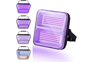 Benss Wiederaufladbare LED UV Schwarzlicht Strahler, 395nm 9600mAh UV Schwarzlicht, IP65 Wasserdicht Magnetische Schwarzlichtlampe für Glow Party Halloween Fluo Soiree Neon Party Fluoreszierende Farbe