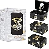 Harry Potter Schmuckkästchen Mädchen, Spieluhr Mädchen Schmuckschatulle mit drehendem Hogwarts Wappen