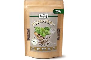 Biojoy EKO Vitpeppar hel, pepparkorn för kvarn, 250 g | Pepparbär från Sri Lanka, torkade, Piper nigrum L., Schinus terebinthifolia L.