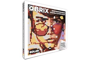 QBRIX Solar- Clamping block mosaic Photo kit, Personalized gift, Custom, Picture kit, Building set, Pixel Art’s Art Plug-in block painting