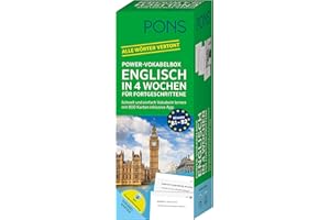 PONS Power-Vokabelbox Englisch in 4 Wochen für Fortgeschrittene: Schnell und einfach Vokabeln lernen mit 800 Karten inklusive App