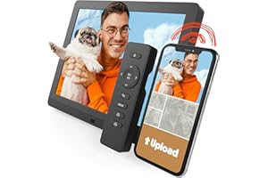 Pix Star - Digitaler Bilderrahmen 10 Zoll mit Bewegungsmelder - Großes Format mit WiFi, USB, SD Karte - Mattes, Anti-Reflex Dispaly in 4/3-2 Jahre Garantie