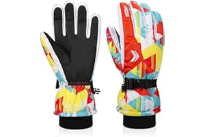‎COSKEFY coskefy Handschuhe Kinder Winter Skihandschuhe Junge Mädchen Wasserdicht Fleece Fahrradhandschuhe Kinder Sport Winddicht 3-15 Jahre Laufhandschuhe für Klttern Snowboard Skifahren Radfahren Wandern