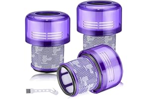 BAFIWU Filtro per Dyson V11, 3 Pezzi Filtri Ricambio per Aspirapolvere V11, V11 Animal, V11 Torque Drive, V11 Absolute, V11 Complete, V11 Extra, V11 Fluffy, V15 Detect, Sostituire DY-970013-02 e 97001302
