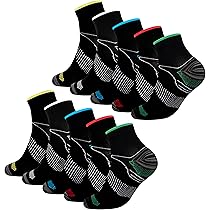 Jeasona 10 Paar Kompressionssocken Damen/Herren - Sport Socken Für Laufen, Wandern, Fitness