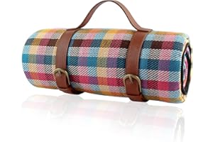 ESPORTIC Coperta da Picnic, 200x200cm Campeggio Tappeto, Coperta da Campeggio, Coperta da Spiaggia Antisabbia, Impermeabile e Pieghevole Picnic Tappeto Grande, per Spiaggia, Escursionismo, Campeggio, Viaggi