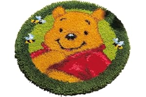 Vervaco Latch Hook Shaped Rug: Winnie The Pooh, Acrylic, Assorted, 80 x 2 x 20 cm