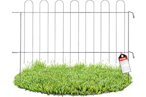 KADAX Kratka ogrodowa, kratka ze stalowego pręta, malowana proszkowo ogrodzenie ogrodowe z metalowymi mocowaniami, ogrodzenie stawu, dekoracyjne ogrodzenie do ogrodu, stawu, drzewa, rabatów, elementów ogrodzenia (wysokość: 70 cm)