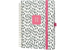 Boxclever Press Vita Dì Per Dì Agenda 2025. Agenda settimanale 2025 A5 inizia ora e dura fino a Dic’25. Agenda 2025 settimanale con liste. Elegante weekly planner 2025 per organizzare gli impegni.