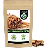 Alpi Nature Cinnamon Sticks 250g 8.8 oz, Cassia Bark Quills 60mm, Approx. 75-77 Sticks per Bag