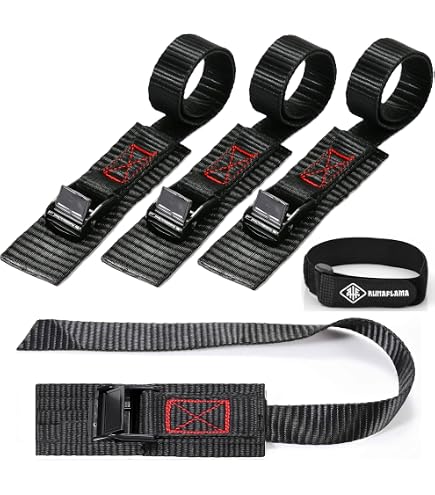 2 Sangles De Traction Noires 22cm - Poignées De Porte Racing Avec Plaque Acier 12mm - Confort Et Style Pour Voiture
