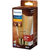 Philips LEDclassic E27 lamba, altın, 40 W yerine ge&ccedil;er, sıcak beyaz (1800 Kelvin), dekoratif lamba