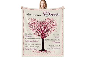 ‎G-DAKE G-dake Geschenk für Oma, Beste Oma Decke Geschenke zum Geburtstag Geburtstagsgeschenke Muttertagsgeschenke Geschenkideen, Kuscheldecke Flauschig 130x150cm