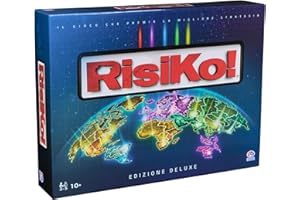 SPIN MASTER GAMES Editrice Giochi, Risiko Edizione Deluxe, Giochi in Scatola, Giochi di Società e Strategia per Famiglia e Amici, Giochi da Tavolo per Adulti e Bambini, da 3 a 5 Giocatori, 10+ Anni