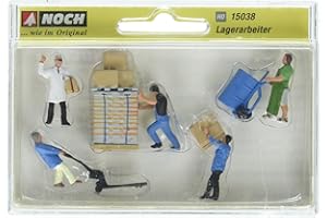 Noch - 15038 - Modélisme Ferroviaire - Magasinier - 5 Figurines + Accessoires