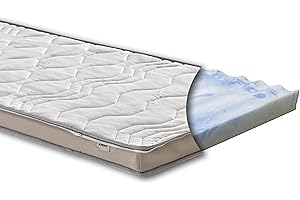 ‎ARBD ARBD Matratzenauflage - Topper - Matratze | Verschiedene Modelle mit 6-12cm Gesamthöhe | größte Auswahl | waschbarer Bezug | Made in Germany (H2 Wave XL - 10cm, 180 x 200 cm)