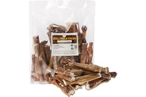pizzle Bulls Bully Stick END PIECES Dog Treat Chew 200gm