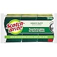3M Scotch-Brite Sponges: Heavy-Duty Scrub Sponge / 9-Pack (Yellow and Green) Heavy-Duty / 9-Pack