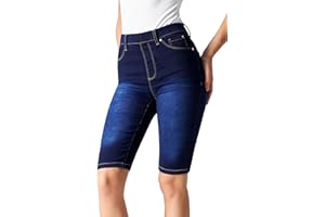 CityComfort Pantalones Cortos Bermudas Verano con Cintura Elástica para Mujer