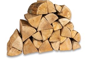 Logpile - Kiln Dried Beech Hardwood Premium Fire Logs (20kg) | Hot & Long Burning Firewood for Log Burners, Wood Burners, Fireplaces & Stoves | Sustainably SourcedBritish Wood, Dry and Ready to Burn
