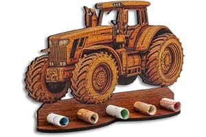 ‎DRO DESIGN DRO Design Geldgeschenke, Geschenkverpackung Holz-Optik Traktor Motiv – Bargeldgeschenk, Geldpräsent, Kreatives Geldgeschenk, Geburtstag, Hochzeit, Weihnachten