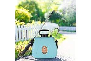 FORNORM Pulverizador Mochila Bateria, Pulverizador Electrico 7 L Varilla Pulverizadora Retráctil USB con 3 Boquillas Correa de Hombro Ajustable, Pulverizadors Presion para Jardín de Césped (8L-Azul)