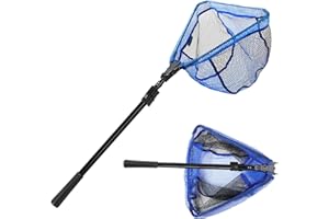 KOMCLUB Retino da pesca, retino da pesca, retino da pesca, rete in nylon durevole, accessorio da pesca per adulti