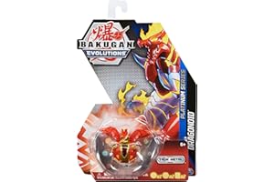 BAKUGAN Evolutions' Platinum Series DRAGONOID-Pelota con núcleo de Metal para Mayor Fuerza de penetración, Color Rojo/Dorado, Medium (Spin Master 6063485)