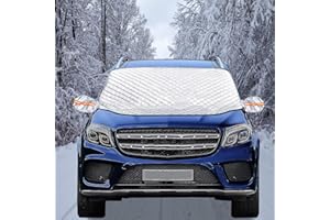 DMSELL Thicken Car Windscreen Cover for Winter, Magnetic Windshield Protector Cover for Snow and Ice, Car Windshield Frost Cover for Most Cars, SUVs