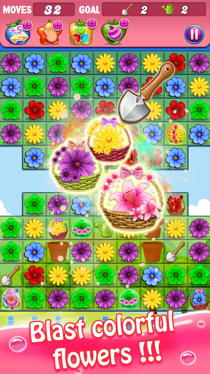 Blossom Swap Flower Garden Match 3 Free Games! Blast, Pop to make