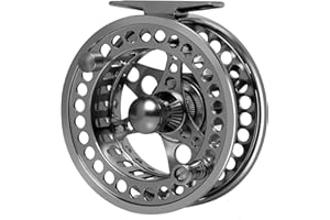 ‎GOTURE Goture Fliegenfischerrolle 3/4 5/6 7/8 9/10 Angelrollen, Fliegenfischen Rollen wasserdicht,Große Bohrung Druckguss Fliegenrolle 2 + 1BB Aluminiumlegierung Pre-Loaded Forellen Fliegenrollen