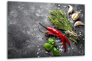 TMK ArtDeko – Tabla de cortar de cristal – Tabla de cortar de cristal para la cocina 40 x 30 cm – Robusta, higiénica y antideslizante – Tabla de cortar de cristal – Superficie de trabajo adicional