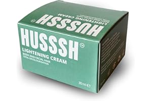 HUSSSH® Hair Lightening Cream for Face and Body – Gentle Hair Decolourant with Accelerator, Fast and Effective Results