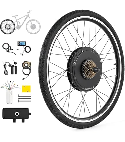 Kit Conversion Vélo Électrique 500W - Roue Avant 36V, Écran LCD, 30-35 Km/h | Pour Vélos 24"