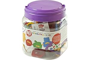 MINILAND Figurki do nawlekania 80 części, kolorowe 31767