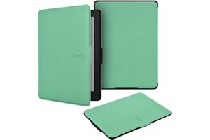 BYCeKe for 6" Kindle Paperwhite Case 7th/6th/5th Generation 2015/2013/2012 Release (Model NO. DP75SDI & EY21) Slim Leather Case Light Cover w/Auto Wake/Sleep Fit Kindle Paperwhite 1/2/3, Dark Green