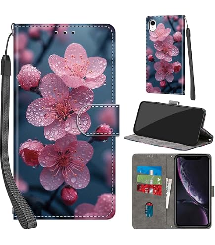 Cover Portafoglio Per IPhone XR In Pelle Con Slot Carte E Supporto, Antiurto, Chiusura Magnetica