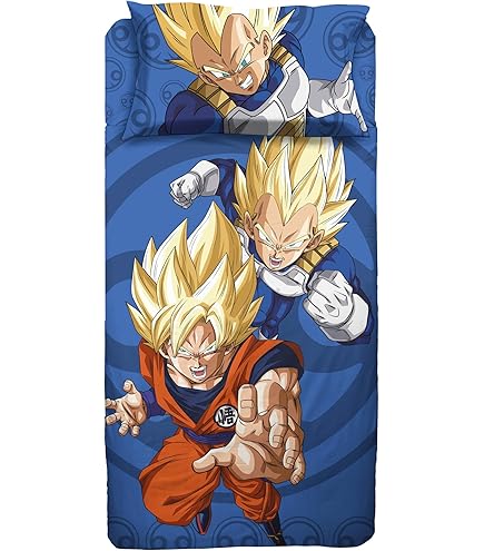 Parure Letto Dragonball Super AYMAX - 2 Pezzi, Copripiumino 140x200 Cm, Federa - Foto 9