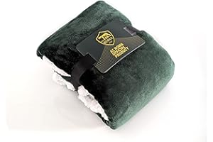 AS ROMA PLAID SHERPA ASR 130x170cm - dark green