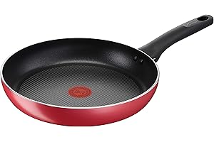 Lagostina Cucina Mediterranea Padella Antiaderente in Alluminio Ø 28 cm, Pentola Induzione, Gas e Forno, con Indicatore Cottura Thermo-Signal, Manico Ergonomico in Bakelite