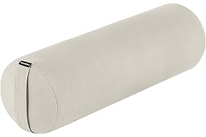 Retrospec Sequoia - Cuscino per yoga e meditazione, con fodera in 100% cotone lavabile in lavatrice e maniglia per il trasporto resistente, rotondo, color avena