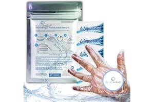 BLUE AHEAD® Chlorine Puritabs Steriliser Tablets For Waterrower Water Rower Rowing Machine Purification Against Algae Tank Maintains Purifies 1 Year Supply (1 Pack)