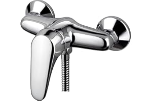 DP GRIFERIA DP Grifería - Grifo monomando de ducha serie Limonero color plateado