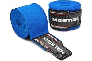Meister Bendaggi semi-elastici per adulti da 457 cm per MMA e boxe (coppia)
