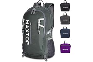 MAXTOP 40L Zaino pieghevole ultra leggero pieghevole impermeabile per uomini donne bambini campeggio all'aperto escursionismo viaggio zaino pratico durevole