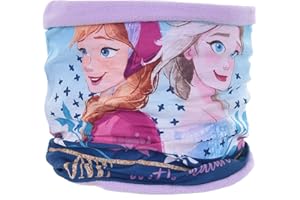 Sun City Frozen - Die Eiskönigin Schal Kinder | Loop | Geschenke für Mädchen | Schlauchschal | Anna und Elsa | Rundschal | Winter | gefüttert mit Fleece | Halstuch