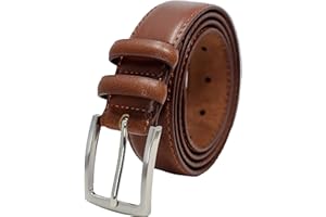Ashford Ridge Ceinture en cuir à double boucle pour homme 33 mm